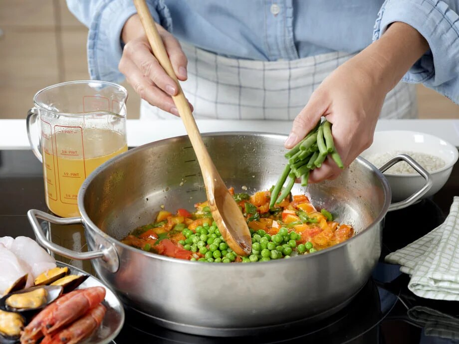 Pudin de paella marinera